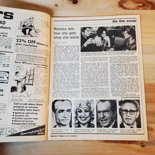 TV Week Chicago Tribune Dec 4-10 1983 Johnny Carson & Barbara Walters interview - Picture 3 of 3