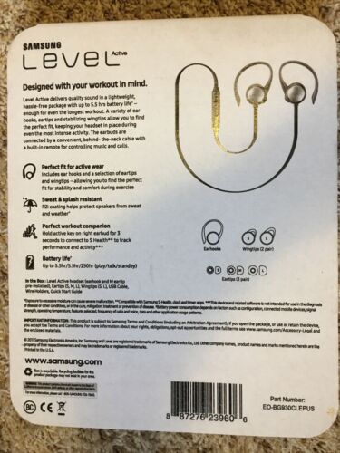 Samsung Level Active Wireless Fitness Earbuds Blau Bluetooth - Brandneu! - Bild 2 von 3