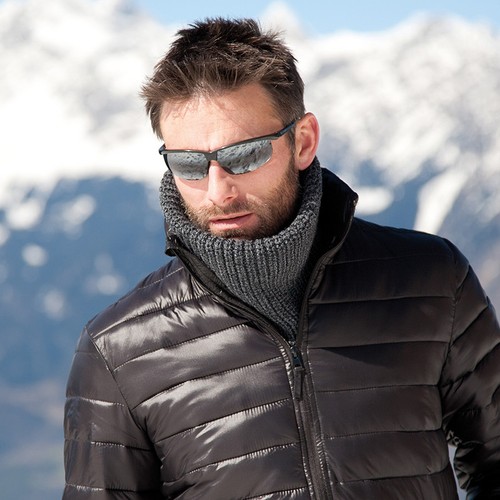 Unisex Snood Knitted Knit Neck Warmer Winter Ski Snow Scarf Mens Ladies Womens - Picture 3 of 8