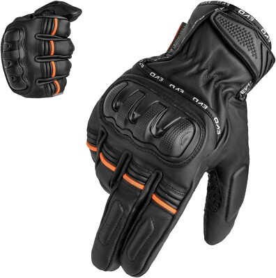 EVO Motorrad Motorradhandschuhe Thinsulate 3M Hipora winddicht wasserdicht Winter