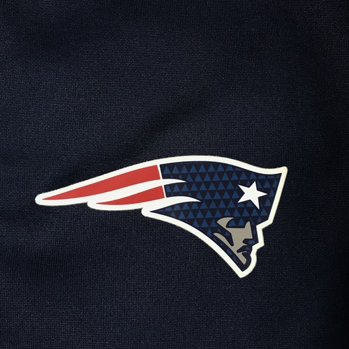 New England Patriots Shirt Mens Small Blue Fleece Long Sleeves 1/4 Zip Pullover - Picture 2 of 10