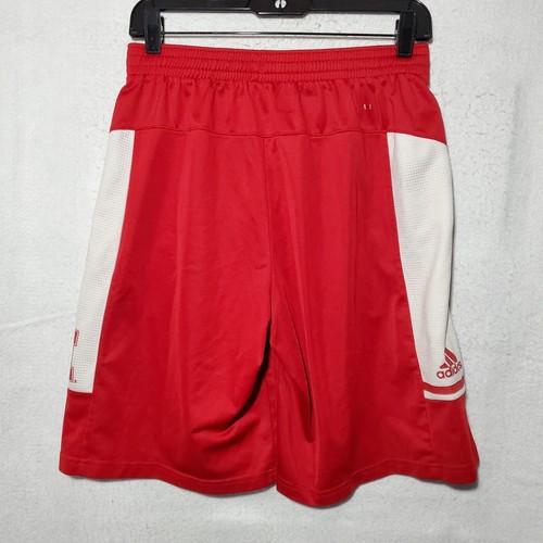 Nebraska Huskers Shorts Mens Small Red Basketball Gym Training Adidas - Picture 5 of 7