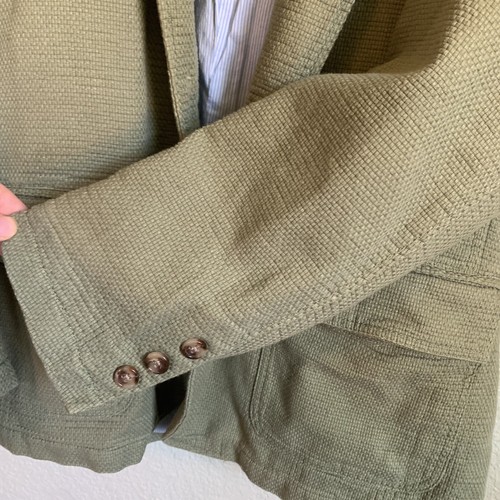 Mens Blazer X-Large crosshatch 42r olive green jacket territory ahead - Picture 8 of 9