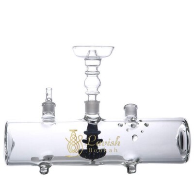MP5 Tank Hookah Diffuser - High Borosilicate Glass, 9-Point Design, In Black