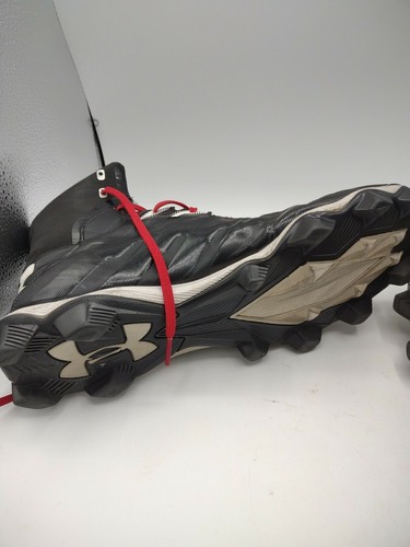Under Armour Mens Renegade RM 3000173-002 Black Football Sneakers Size 11.5 - Picture 4 of 11
