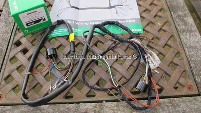 New Cloth Bound Lucas Wiring Harness Bsa C15 B40 Distributor Wiring Diagram Ebay