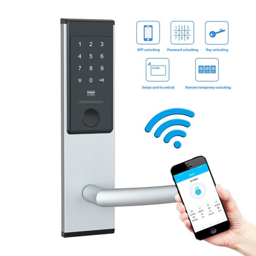 RFID Karte Wohnung Diebstahlsicherung Intelligentes Induktions-Elektronikschloss + Karte - Bild 5 von 12