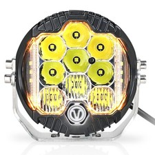 7 Inch Round LED Offroad Light with DRL, 90W Driving Light LED Light Bar, 800...