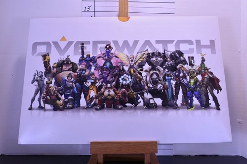 Overwatch Lithograph set with decorative protector/Display EXTREMELY RARE!