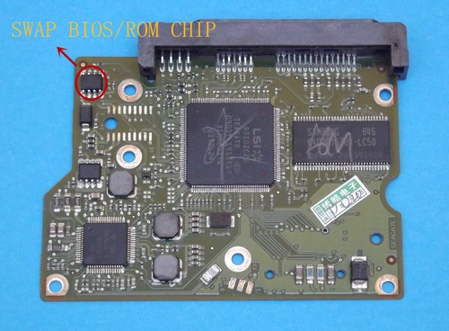 Seagate 3.5" SATA HDD PCB ST3500413AS ST3500418AS PCB 100532367 REV B - 第 1/2 張圖片