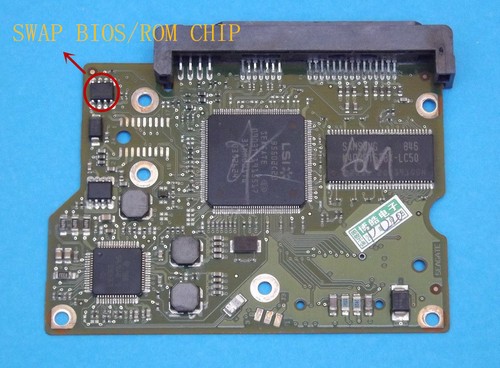 Seagate 3.5" SATA HDD PCB ST3500413AS ST3500418AS PCB 100532367 REV B - Zdjęcie 1 z 2