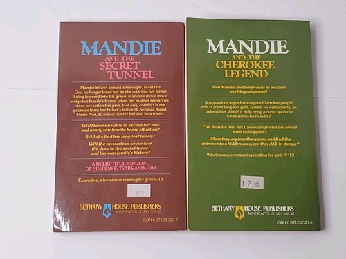 Mandie Vintage Paperback Books 1 & 2 Tunnel Cherokee by Lois Gladys Leppard - Picture 3 of 7