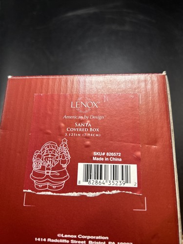Lenox Santa Schmuck bedeckt Box Figur Neu in Box 826572 - Bild 20 von 21