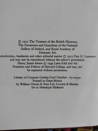 COLLECTED LETTERS 1898-1910_Bernard Shaw_HCnoDJ_Very Good - Imagen 9 de 10