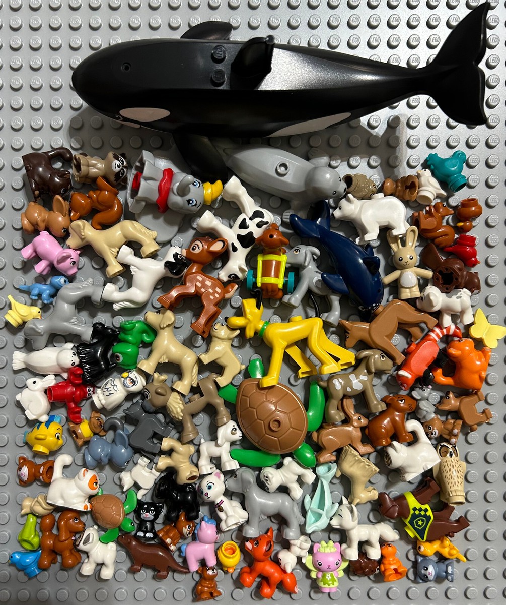 LEGO Salamander Gecko Popcorn Animal Pet Bright Light Orange