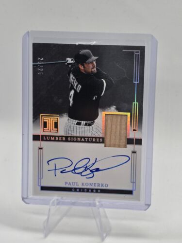 2024 Panini Impeccable Paul Konerko Silver Lumber Signatures Bat Auto /25!!