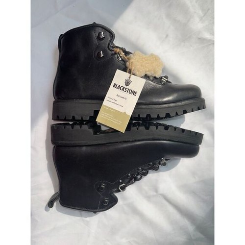 NWT Blackstone SL-81 black hiking style boots with shearling lining size 9 - Picture 3 of 6