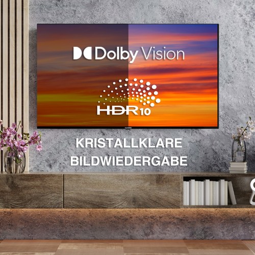 Telefunken 55 Zoll Fernseher QLED VIDAA Smart TV 4K UHD HDR Dolby Vision & Atmos - Bild 6 von 10