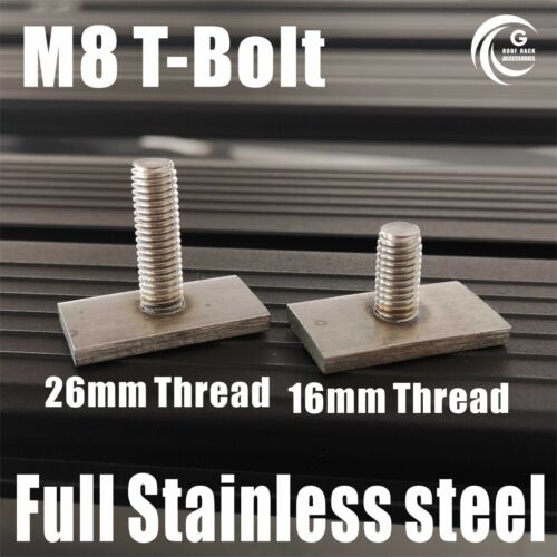 T Bolt 16 mm banda de rodadura Rhino Thule Yakima Pro Rola Techo Accesorios M8 X8 - Imagen 3 de 4