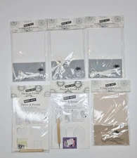 Scrapbook Paper Kit for Scrapbook Journaling Supplies & Embossing Tools 6pcs Mix