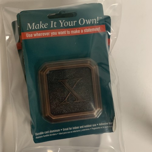 Lot of 101: Aluminum Cast Bronze Finish Monogram Letters A,O,Y,Z,Q,X,V,S,T,J,I - Picture 14 of 17