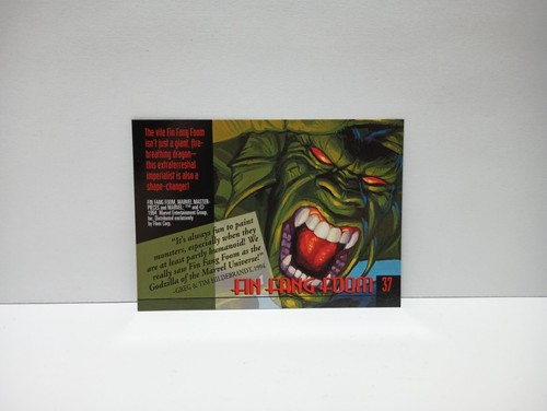 Fin Fang Foom #37 1994 Marvel Masterpieces Gold Foil Signature Series Card - Picture 2 of 2