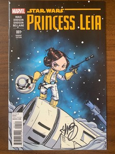 STAR WARS PRINCESS LEIA #1 ACTION FIGURE VARIANT 1:15 MARVEL COMICS NM