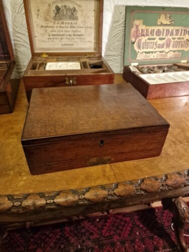 An Antique Winsor & Newton Mahogany Artist Box Late 19th Century - Picture 4 of 24