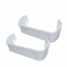 Refrigerator Side Door Bottom Shelf Compatible with Frigidaire 240323001 2-Pack