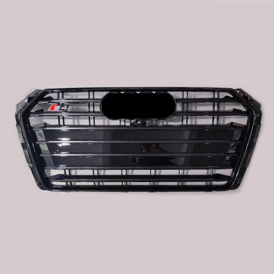 Front Grill For Audi A4 B9 S4 2016-2019 Gloss Black Front Grille 360 Camera - Image 2 of 4