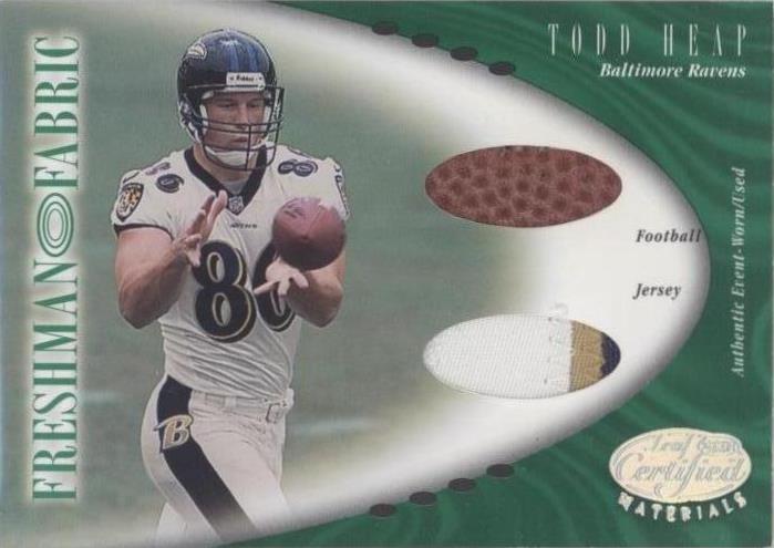 2001 Leaf Certified Materials Todd Heap #129 - 1 of 2