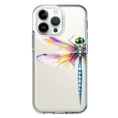 Mundaze Case for Apple iPhone 13 Pro Max Watercolor Dragonfly