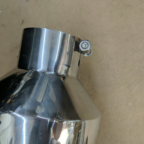 RP Remarkable Power Stainless Steel 4in Inlet 8in Outlet 18in Length Exhaust Tip - Picture 4 of 13