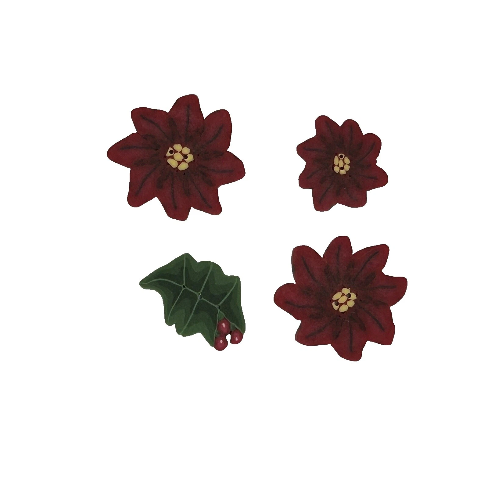 Botones de Flor de Navidad Cardmaking & Scrapbooking