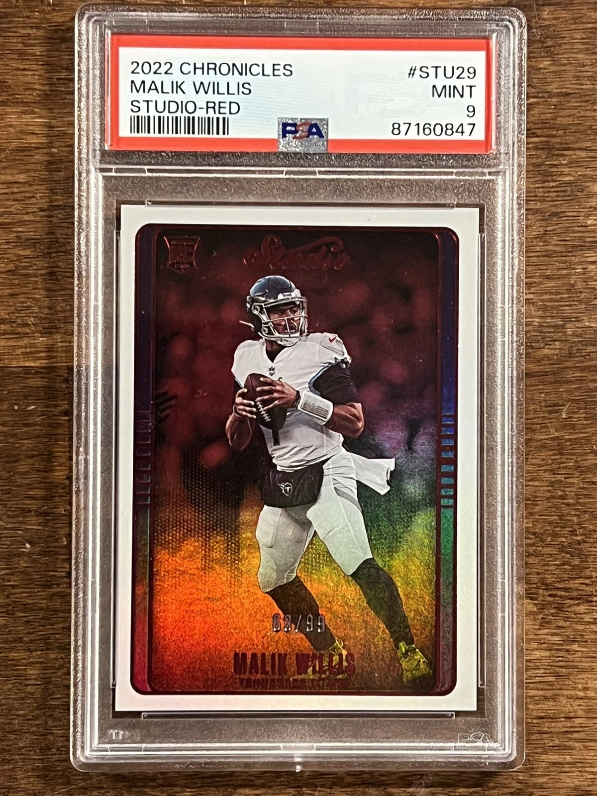 Malik Willis Panini Chronicles Studio #STU29 Red