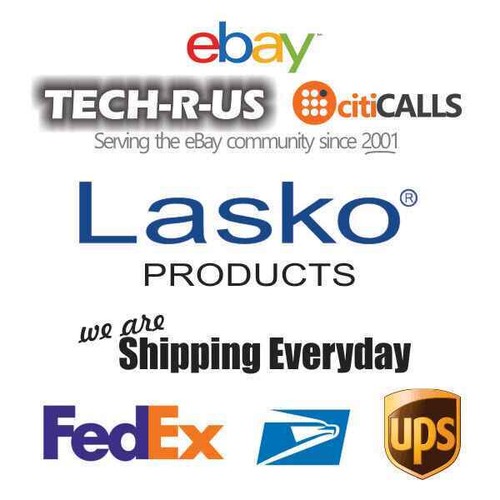 Lasko 4911 11"x5" Oscillating Twist Top Desktop Tower Fan 3 Speed GRAY BLACK - Picture 5 of 5