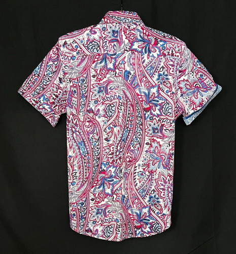 Robert Graham MENZIES Paisley Small NEW NWT $178 Classic Fit Short Sleeve S - Picture 3 of 5