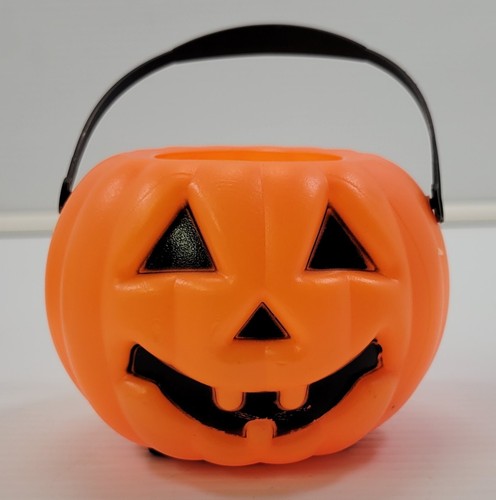 Q) Par de Mini Luz Intermitente Halloween Calabaza Truco Golosina Cubo Decoraciones - Imagen 6 de 9