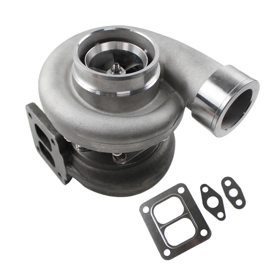 GT45 T4 Brida 1.05 Turbina A/R BOOST UPGRADE CARRERAS TURBO CARGADOR Universal Foto 2 de 4