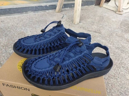Fashion Grey Bungee Cord Rope Boat Water Sandals Shoes Size New - Picture 5 of 11