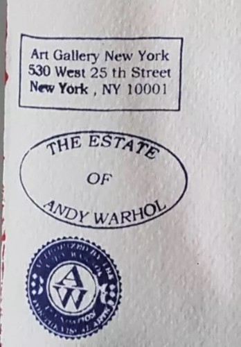 Andy Warhol - Disegno ad acquerello su carta - Marilyn Monroe - Firmato - Foto 5 di 5