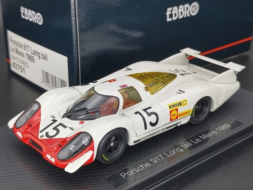 EBBRO 43751 1:43 SCALE PORSCHE 917 LONG TAIL LE MANS 1969 #15 DIE CAST MODEL CAR - Picture 1 of 18
