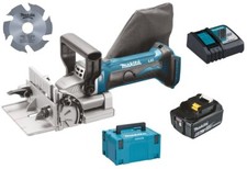 Makita DPJ180Z Akku-Nutfräse 18V DPJ180 Fräse + 1x Akku 6Ah + Ladege. + Makpac 3
