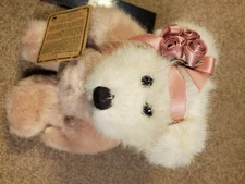 Vintage BOYDS BEAR Gwynda Pink Rose 8" Jointed Plush Stuffed Animal w/ Tags