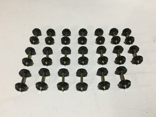 Bowser HO Scale Set of 20 Plastic 36" Wheels with Needlepoint Axles - Brand New