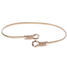 Knot Buckle Skinny Elastic Chain Punk Wedding Belt Piece Stretch Gold Waistban