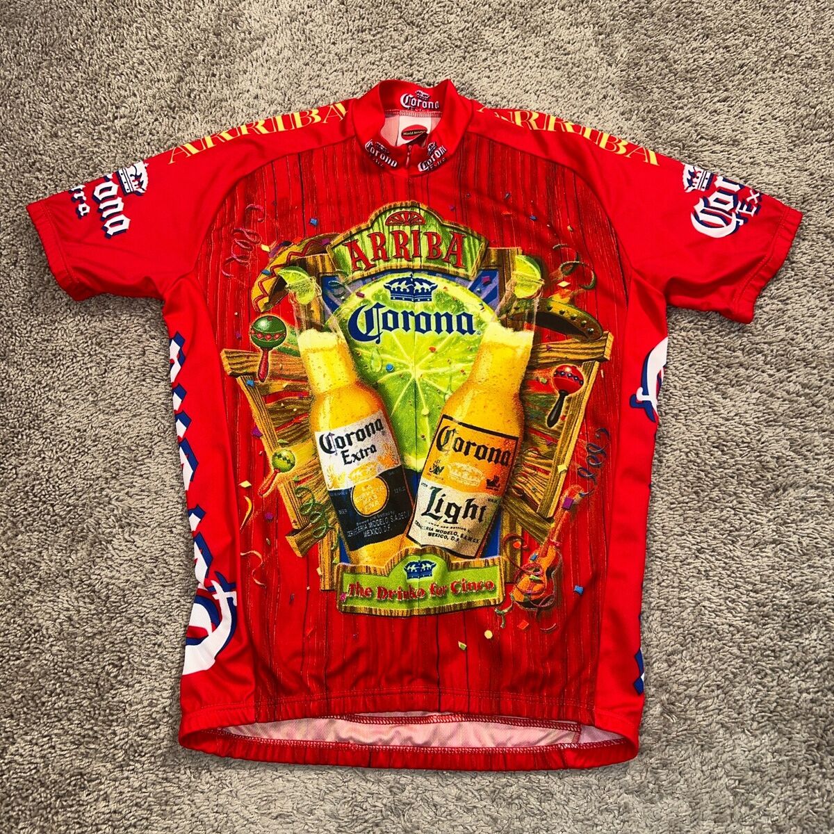 Vintage Corona Beer with Mexican Guy Men's Tri-Blend Crew Tee Vintage Corona Beer with Mexican Guy Men's Tri-Blend Crew Tee