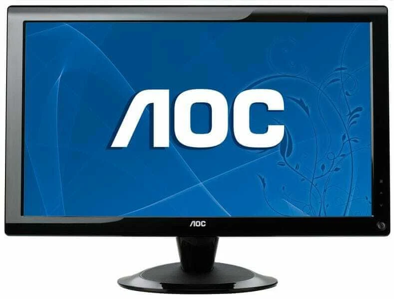 AOC 19" Widescreen 16:9 Desktop VGA Computer PC LCD Monitor w/cables - Image 2 of 2