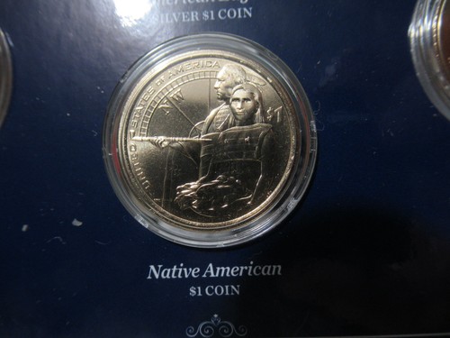 2014 US Mint Annual Uncirculated Dollar 6 Coin Set, with American Silver Eagle - Picture 4 of 12