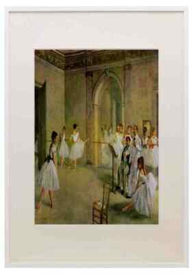 Saal des Opernballetts in der Rue Peletier von Degas Impressionismus A3 A4 Rahmen